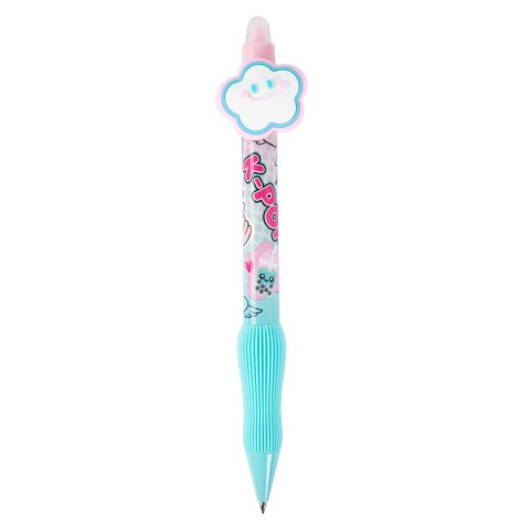 Długopis K-pop wymazywalny wkład niebieski 0,5mm Patio (27584CP)
