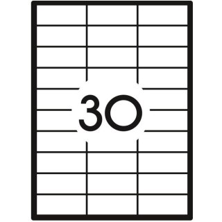 Etykieta samoprzylepna A4 biały [mm:] 70x29,7 Grand (009)