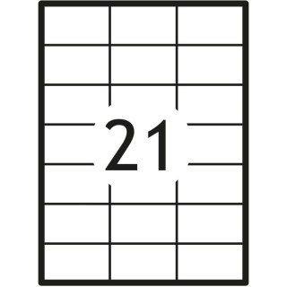 Etykieta samoprzylepna A4 biały [mm:] 70x42,3 Grand (016)