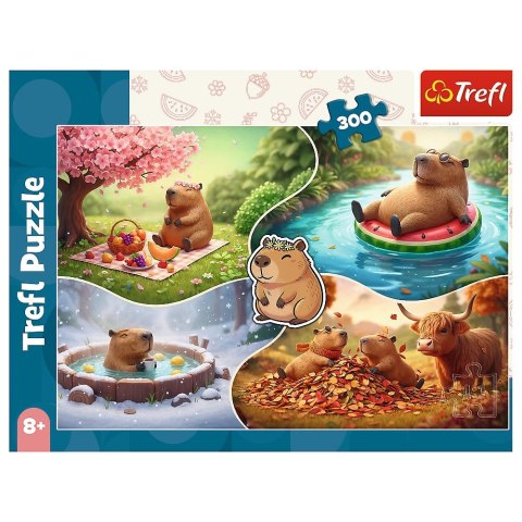 Puzzle Cztery pory roku z Kapibarami 300 el. Trefl (23052)