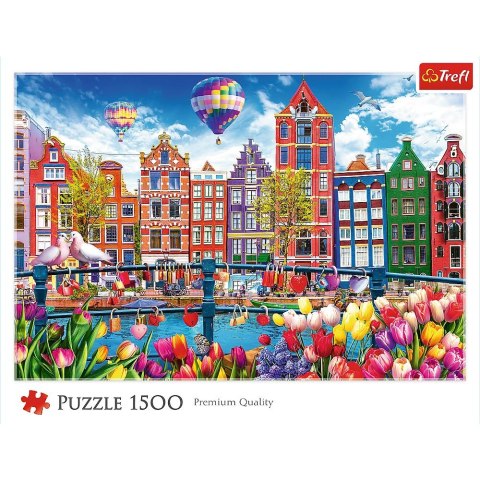 Puzzle Kolorowy Amsterdam 1500 el. Trefl (26221)
