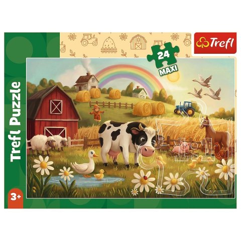 Puzzle Krowa na farmie 24 el. Trefl (14397)