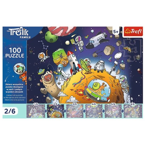 Puzzle Rodzina Treflików treflik w kosmosie 100 el. Trefl (16542)