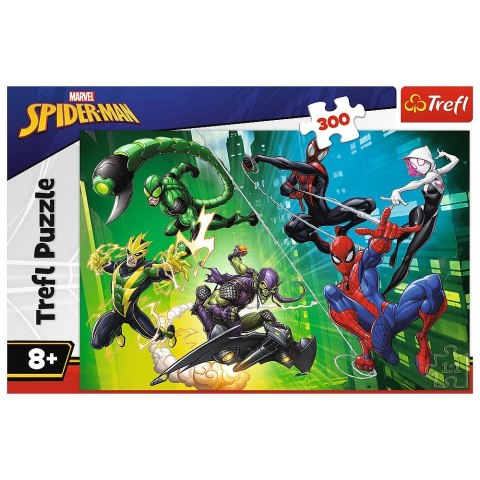 Puzzle Spiderman W pajęczej sieci 300 el. Trefl (23036)