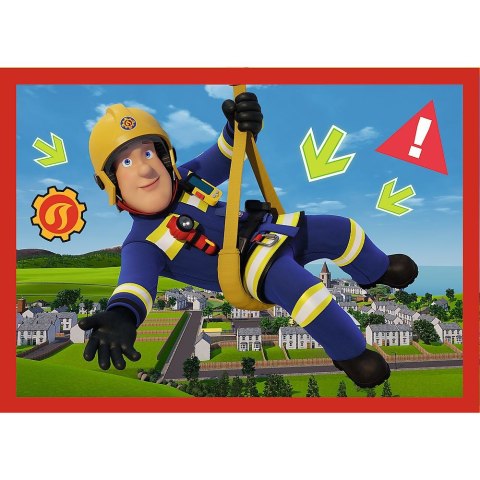 Puzzle Strażak Sam Przygody strażaka Sama 4w1 el. Trefl (34632)