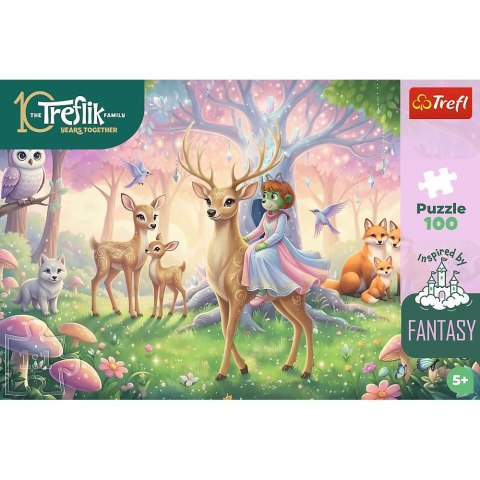 Puzzle Trefliki Zwierzęta z magicznego lasu 100 el. Trefl (16577)