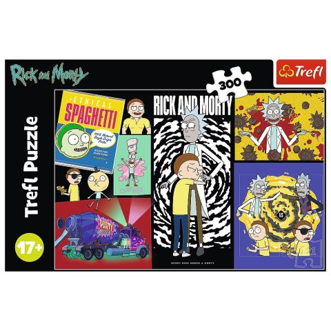 Puzzle Warner Rick And Morty Dziwne miejsce w galaktyce 300 el. Trefl (23035)