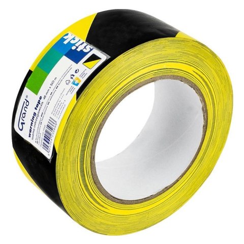 Taśma specjalnego przeznaczenia ostrzegawcza 48x50 [mm x m] czarno-żółta Grand (130-1960)