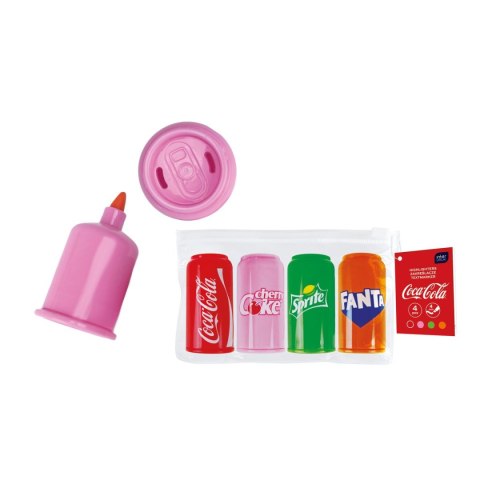 Zakreślacz COCA COLA mini wkład mix Interdruk (4 szt mix)