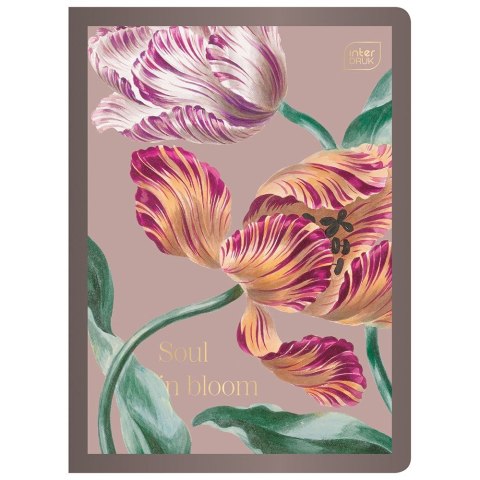 Zeszyt A5 GRANDIFLORA metalic 80k. 70g krata Interdruk (ZE60KFG)