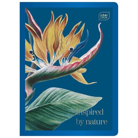 Zeszyt A5 GRANDIFLORA metalic 80k. 70g krata Interdruk (ZE60KFG)
