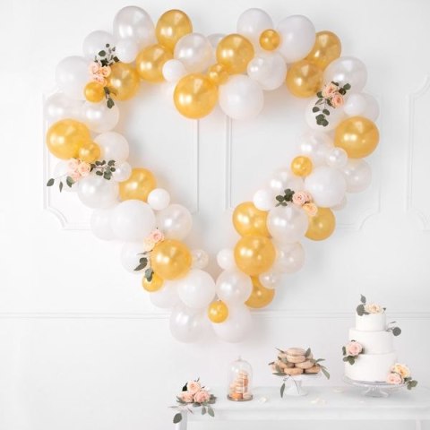 Balon gumowy metalizowany 100 szt Partydeco (SB12M-019)