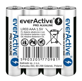 Baterie Pro Alkaline AAA LR03 Everactive