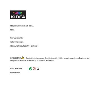 Pędzel Kidea nr mix Kidea (P6KA)