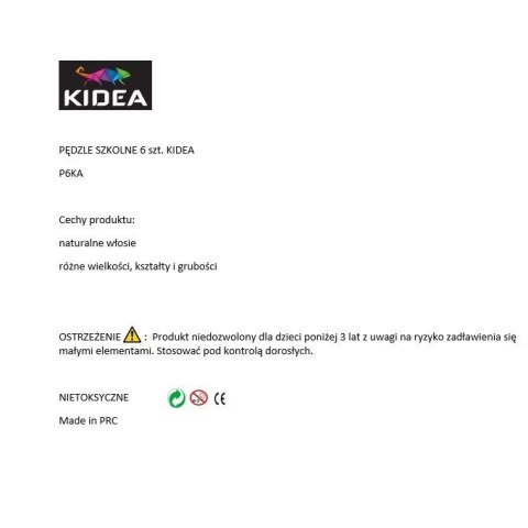 Pędzel Kidea nr mix Kidea (P6KA)
