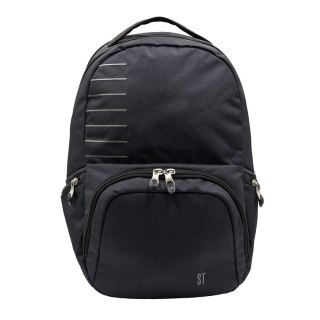 Plecak BLACK MELANGE 2KOMORY St.Right (BP-35)