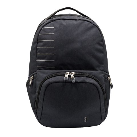 Plecak BLACK MELANGE 2KOMORY St.Right (BP-35)