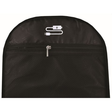 Plecak BLACK MELANGE 2KOMORY St.Right (BP-35)