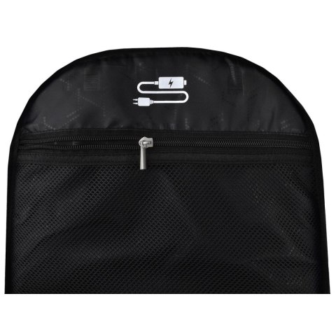 Plecak BLACK MELANGE 2KOMORY St.Right (BP-35)