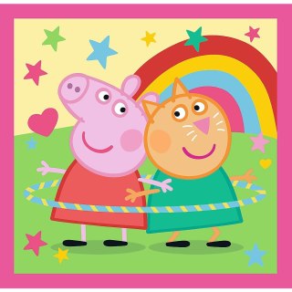 Puzzle Peppa i przyjaciele 3w1 el. Trefl (34873)