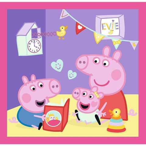 Puzzle Peppa i przyjaciele 3w1 el. Trefl (34873)
