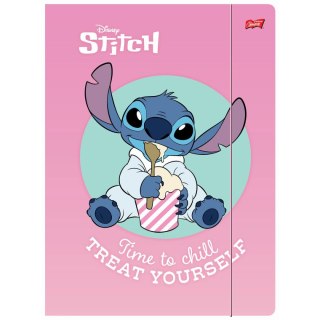 Teczka kartonowa na gumkę Stitch A4 różnokolorowy 300g Unipap