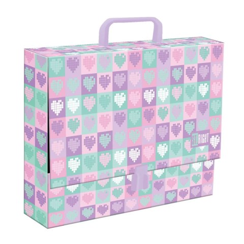 Teczka kartonowa na zatrzask Candy Hearts A4 mix Unipap