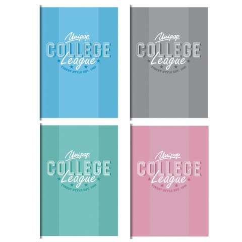 Zeszyt A4 COLLEGE PREP 32k. 90g linia kolor Unipap
