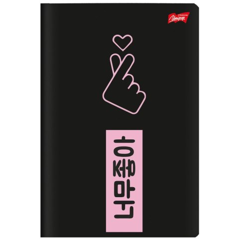 Zeszyt A4 K-POP VIBES 60k. 70g krata Unipap