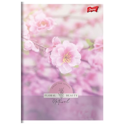 Zeszyt A5 Floral Beauty 60k. 70g krata Unipap