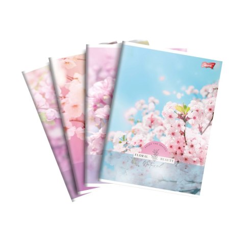 Zeszyt A5 Floral Beauty 60k. 70g krata Unipap
