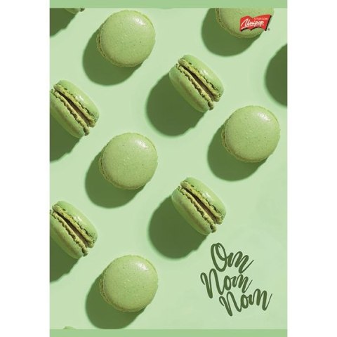 Zeszyt A5 GREEN DELICIOUS 60k. 70g krata Unipap