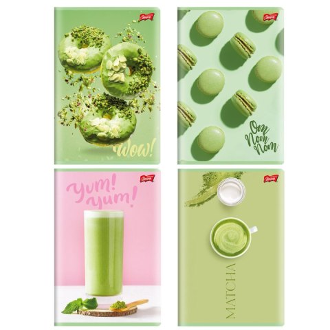 Zeszyt A5 GREEN DELICIOUS 60k. 70g krata Unipap