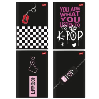 Zeszyt A5 K-POP VIBES 60k. 70g krata Unipap