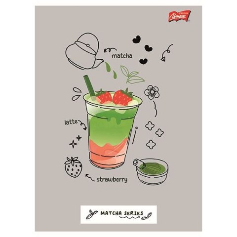 Zeszyt A5 Matcha Mood 32k. 70g krata Unipap