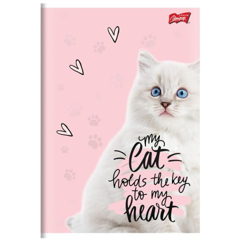 Zeszyt A5 PURRFECT MOMENTS 60k. 70g krata Unipap