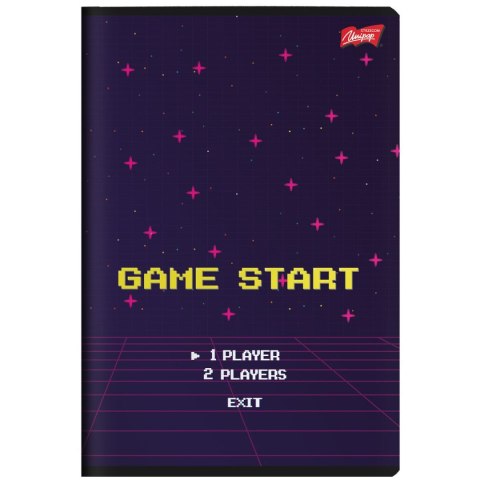 Zeszyt A5 Pixel Universe 16k. 70g krata Unipap