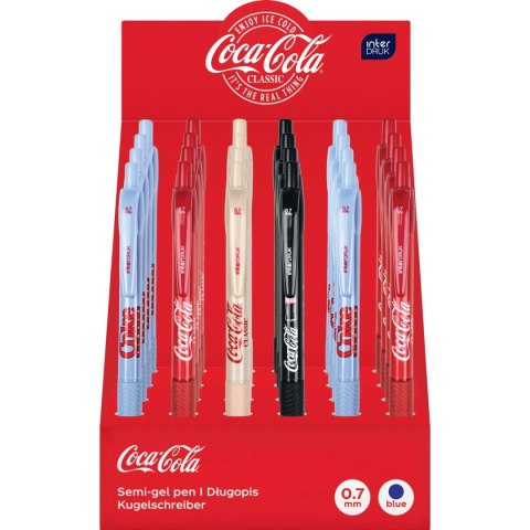 Długopis COCA COLA wkład niebieski 0,7mm Interdruk