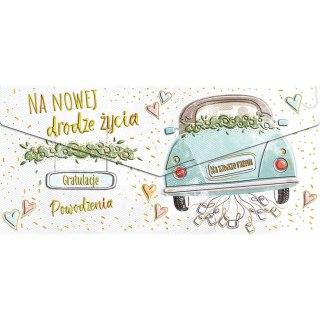 Kartka składana koperta ŚLUB NA NOWEJ DRODZE ŻYCIA Henry (5908451984397)