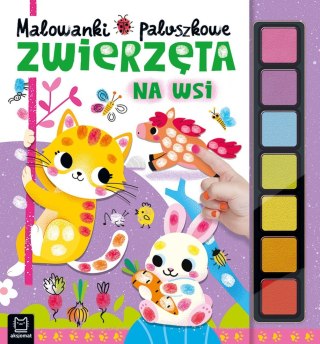 Kolorowanka Malowanki paluszkowe. Zwierzęta na wsi (4306)