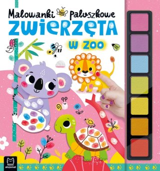 Kolorowanka Malowanki paluszkowe. Zwierzęta w zoo (4305)