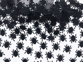 Konfetti Pająki, czarny, 1,2 x 1,2cm, 15g Partydeco (KONS23)