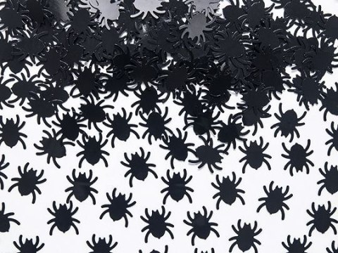 Konfetti Pająki, czarny, 1,2 x 1,2cm, 15g Partydeco (KONS23)