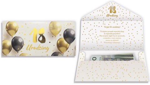 Pamiątka z komunii świętej 18-stka Koperta Gold-08 (5907195305628)