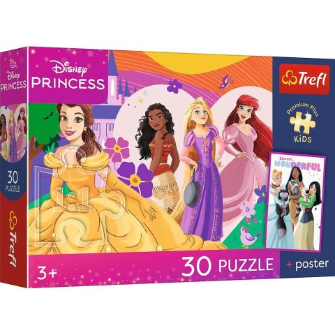 Puzzle Księżniczki Premium Plus Kids 30 el. Trefl (18342)