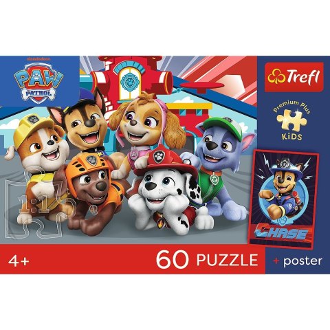 Puzzle Paw Patrol PREMIUM PLUS KIDS Psie popołudnie 60 el. Trefl (17432)