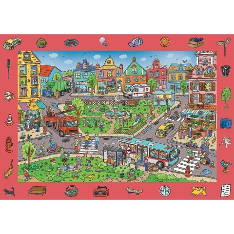 Puzzle Rodzina Treflików Spy Guy - Miasto 100 el. Trefl (15590)