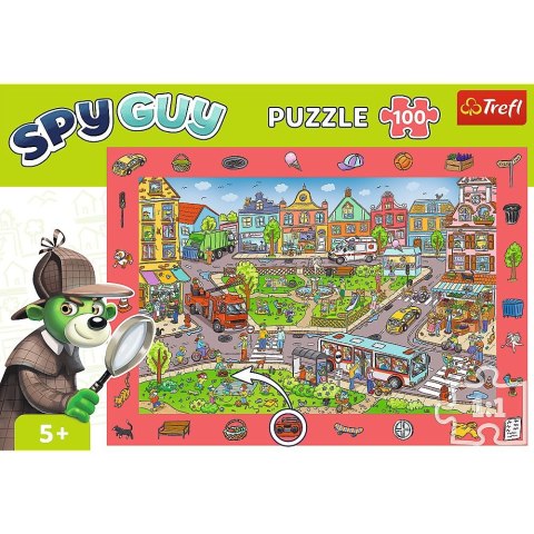 Puzzle Rodzina Treflików Spy Guy - Miasto 100 el. Trefl (15590)
