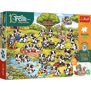 Puzzle Trefliki Świat krówek 100 el. Trefl (16584)