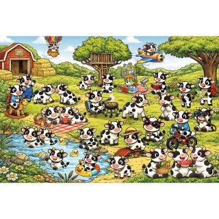 Puzzle Trefliki Świat krówek 100 el. Trefl (16584)